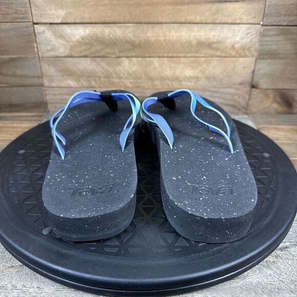 Teva Womens Size US 6 Reflip Strappy Gradiate Aura Shadow Lime Flip Flops - Picture 4 of 7